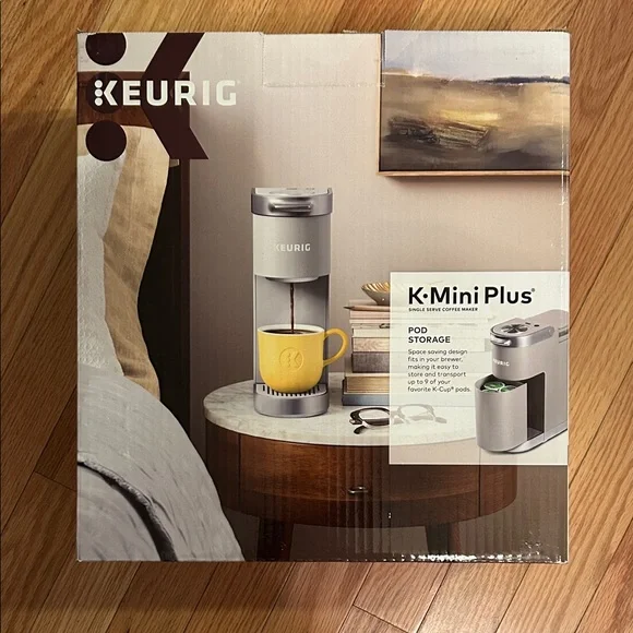 Keurig K-Mini Plus Coffee Maker in Light Gray. New With Tags - Picture 1 of 4
